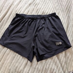 Mountain Hardwear Black Athletic Shorts